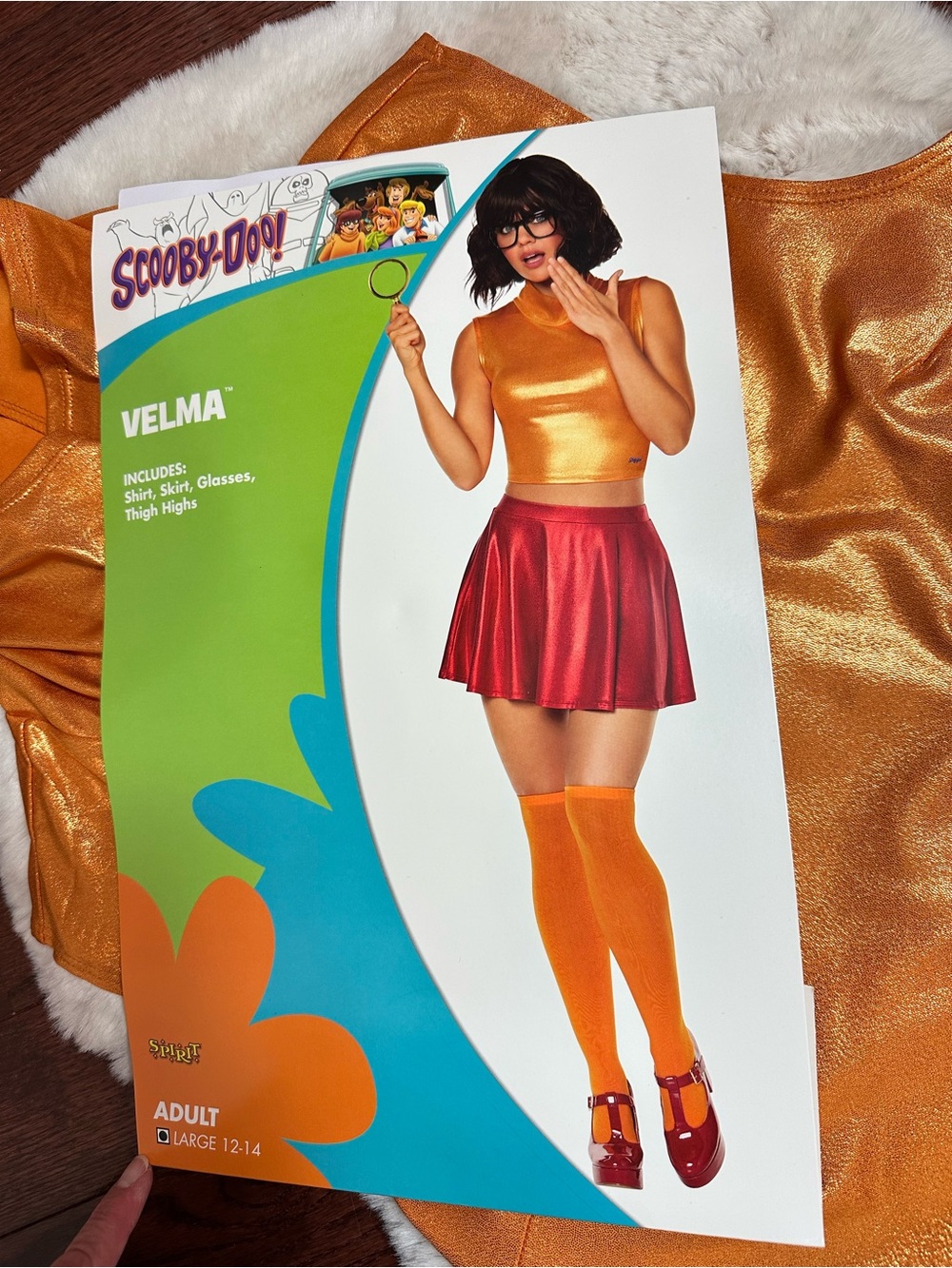 Spirit Halloween Velma Costume .. women’s size Large 12-14